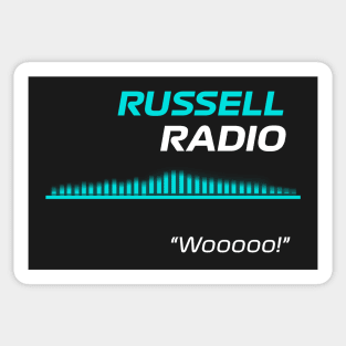 Woooo - George Russell F1 Radio Sticker